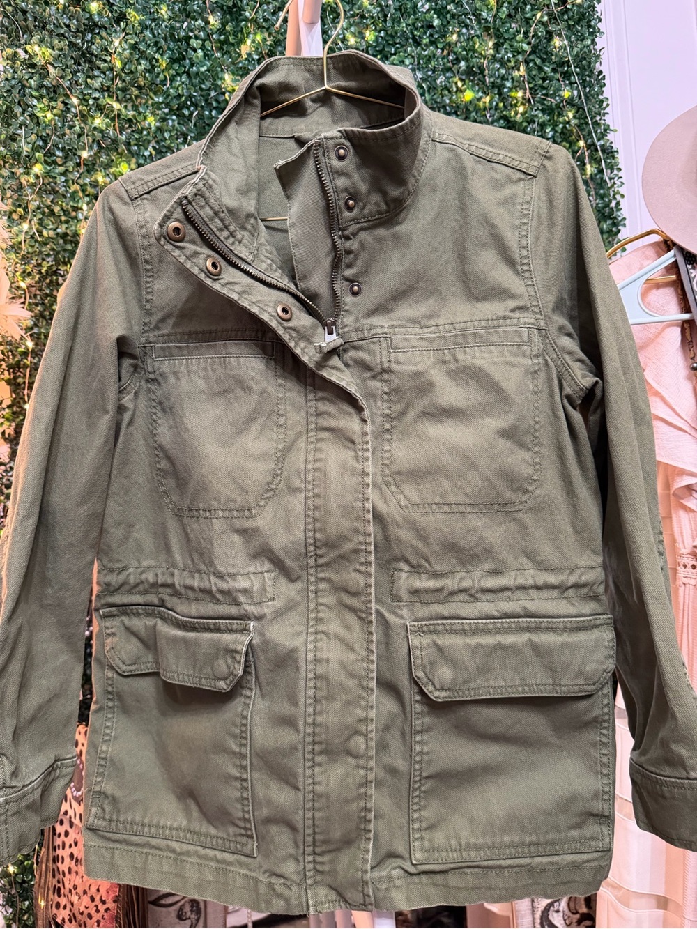 Madewell Military-Inspired Olive Green Utility Jacket